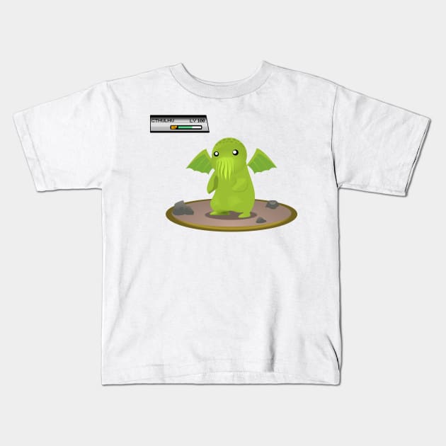 Cute Cthulhu Kids T-Shirt by I.Kon